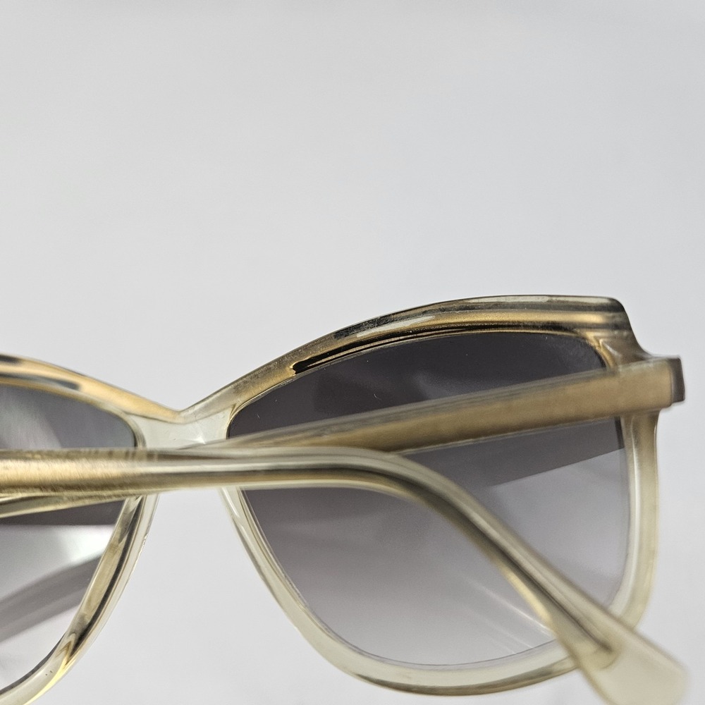Cool Ray Sunglasses Oversized Clear Gold Butterfly Retro 1980's Vintage - Picture 11 of 13